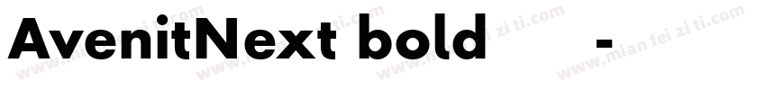 AvenitNext bold字体下载字体转换